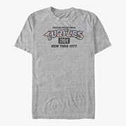 Merch Nickelodeon Teenage Mutant Ninja Turtles - FLOWER TURTLES LOGO Unisex T-Shirt Heather Grey