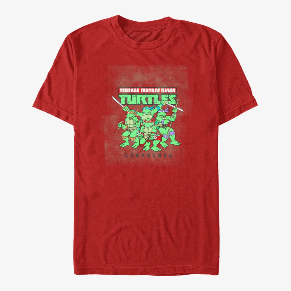T-särgid Merch Nickelodeon Teenage Mutant Ninja Turtles - Cowabunga Fade Unisex T-Shirt Red