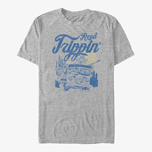 Marškinėliai Merch Nickelodeon Teenage Mutant Ninja Turtles - Road Trippin Unisex T-Shirt Heather Grey