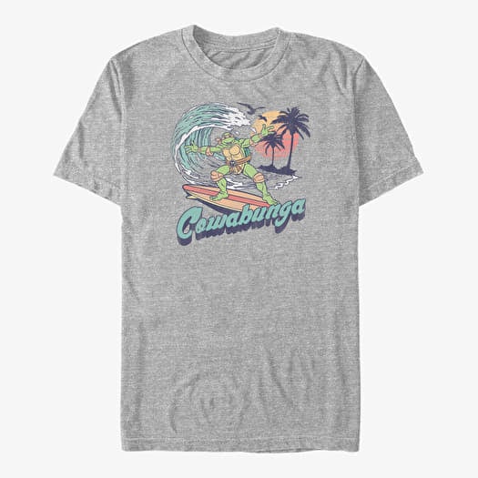 T-shirt Merch Nickelodeon Teenage Mutant Ninja Turtles - Cowabunga Unisex T-Shirt Heather Grey