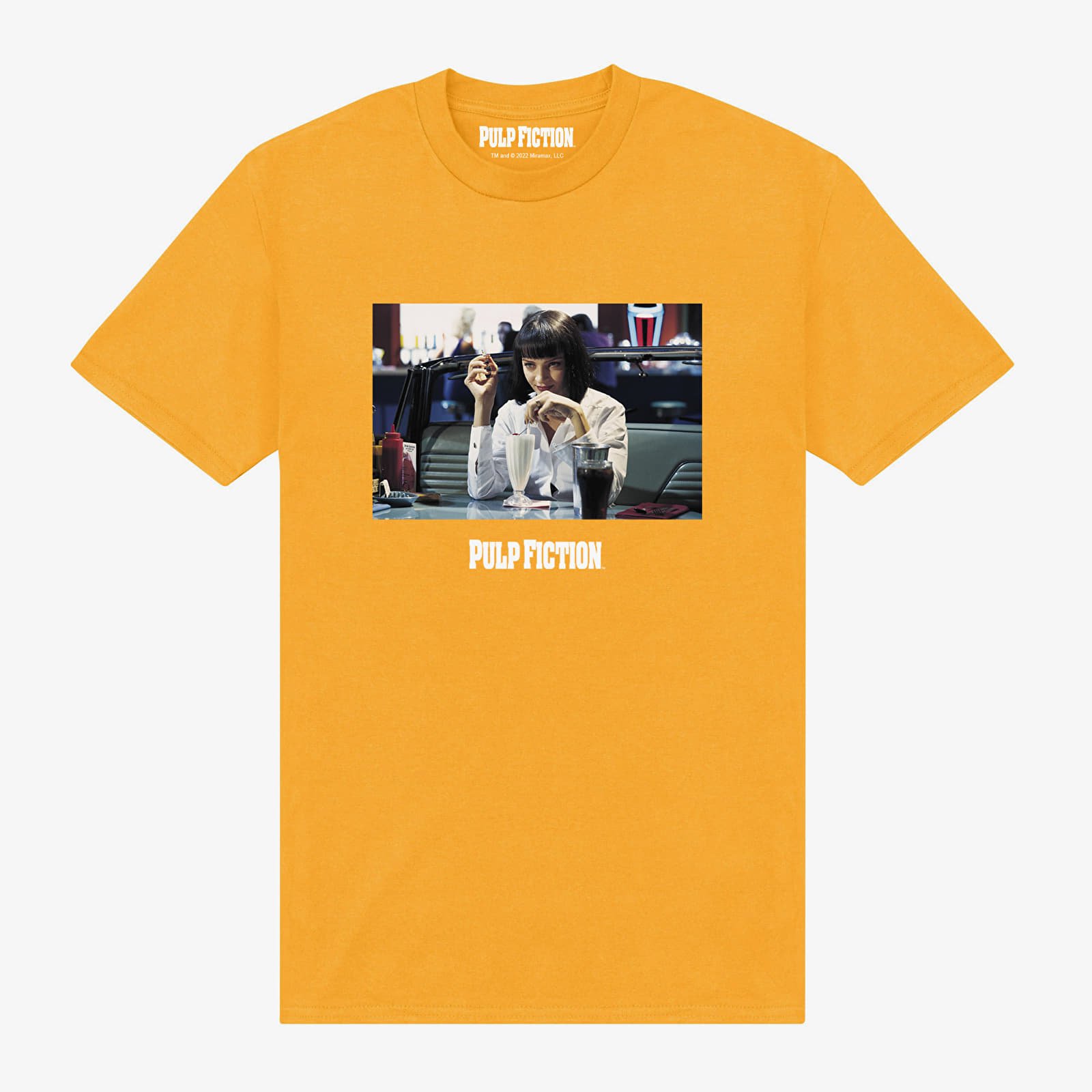 T Shirts Merch Pulp Fiction Pulp Fiction Mia Wallace Unisex T Shirt Gold Queens