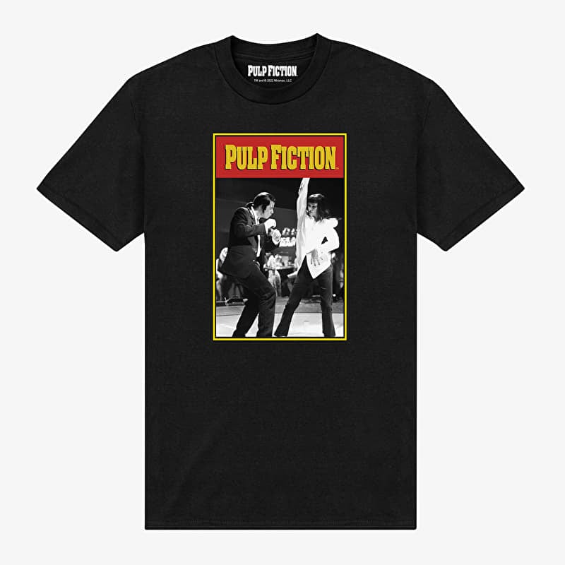 T-skjorte Merch Pulp Fiction - Pulp Fiction Dance Portrait Unisex T-Shirt Black