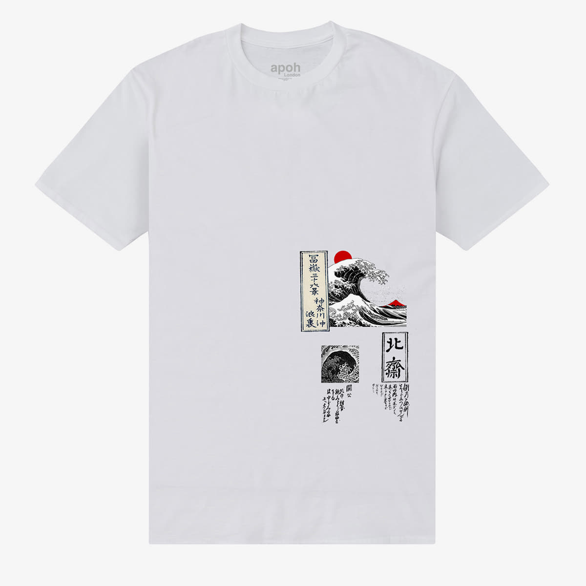 T-shirts Merch Park Agencies - APOH Hokusai Great Wave Unisex T-Shirt White