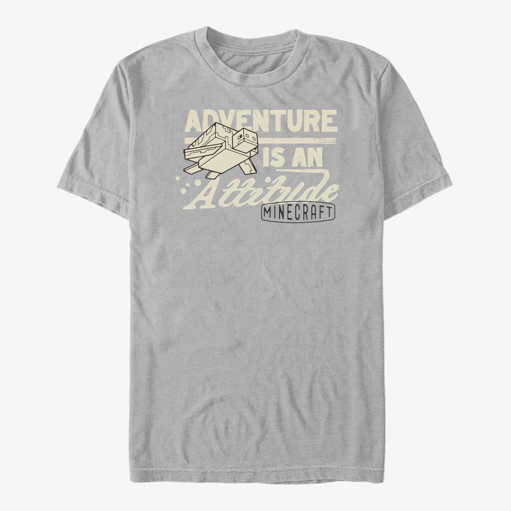 T-shirts Merch Minecraft - Adventure an Attitude Unisex T-Shirt Ash Grey