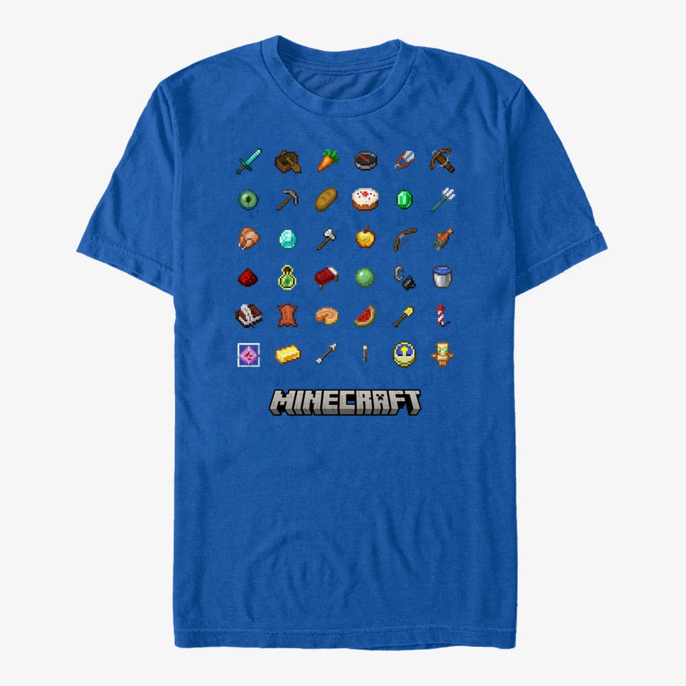 T-shirts Merch Minecraft - ITEMS TEXTBOOK Unisex T-Shirt Royal Blue