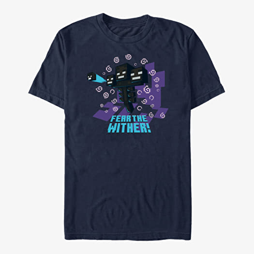 T-shirt Merch Minecraft - FEAR THE WITHER Unisex T-Shirt Navy Blue