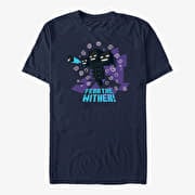 Merch Minecraft - FEAR THE WITHER Unisex T-Shirt Navy Blue