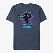Merch Minecraft - FEAR THE WITHER Unisex T-Shirt Vintage Heather Navy