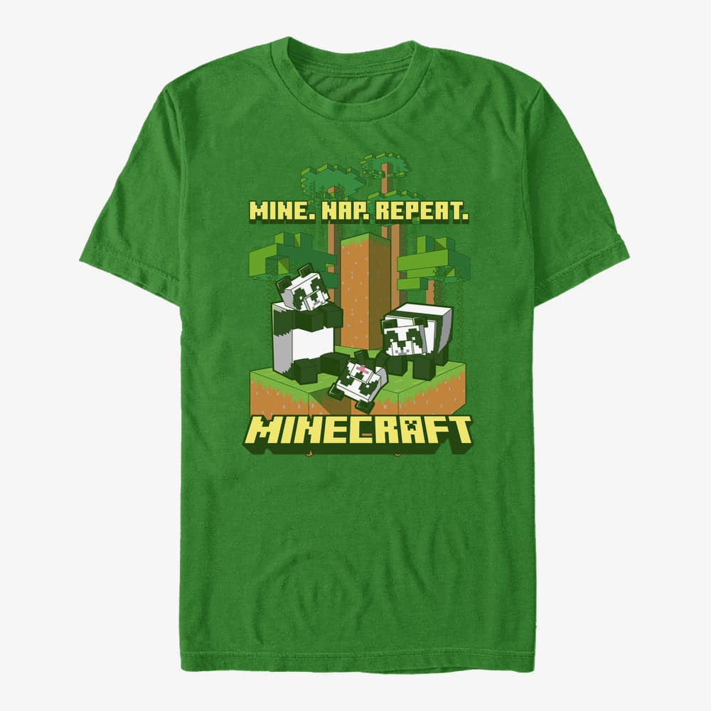 T-shirts Merch Minecraft - PANDAMONIUM Unisex T-Shirt Kelly Green