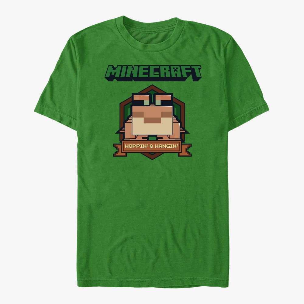 Camisetas Merch Minecraft - Frog Badge Unisex T-Shirt Kelly Green