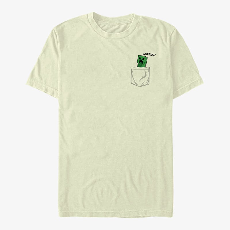 Tričko Merch Minecraft - POCKET CREEPER Unisex T-Shirt Natural