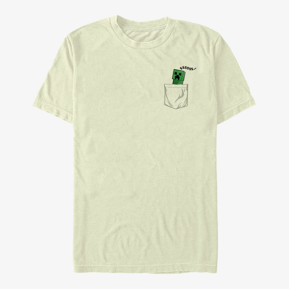 T-shirts Merch Minecraft - POCKET CREEPER Unisex T-Shirt Natural