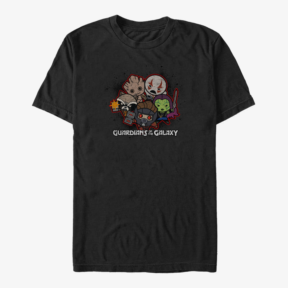 Camisetas Merch Marvel GOTG 2 - Space Rocket Unisex T-Shirt Black