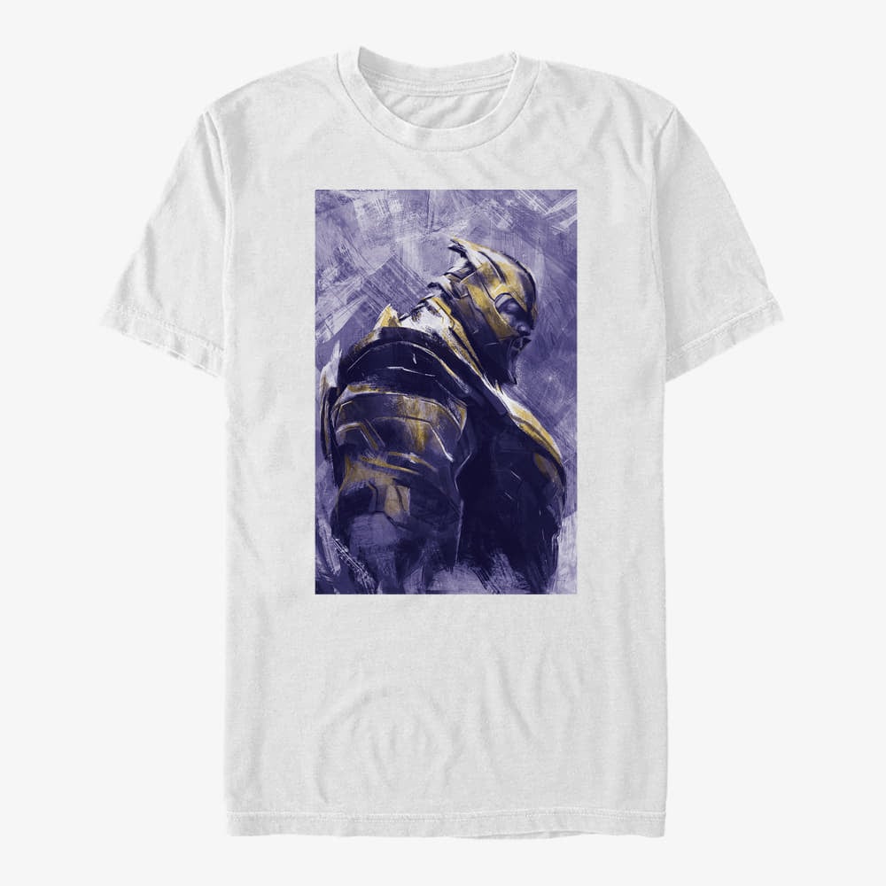 T-shirts Merch Marvel Avengers Endgame - Thanos Painted Unisex T-Shirt White
