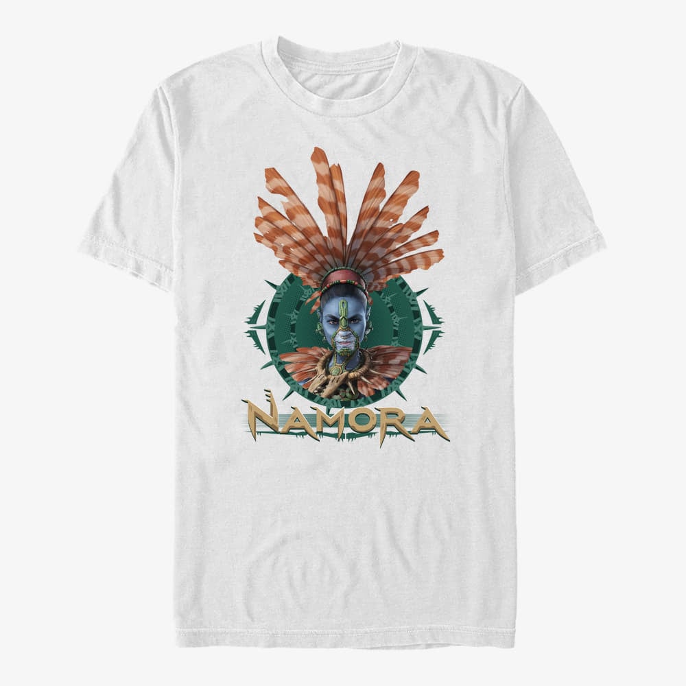 T-shirts Merch Marvel Black Panther: Wakanda Forever - Namora Fin Crown Unisex T-Shirt White