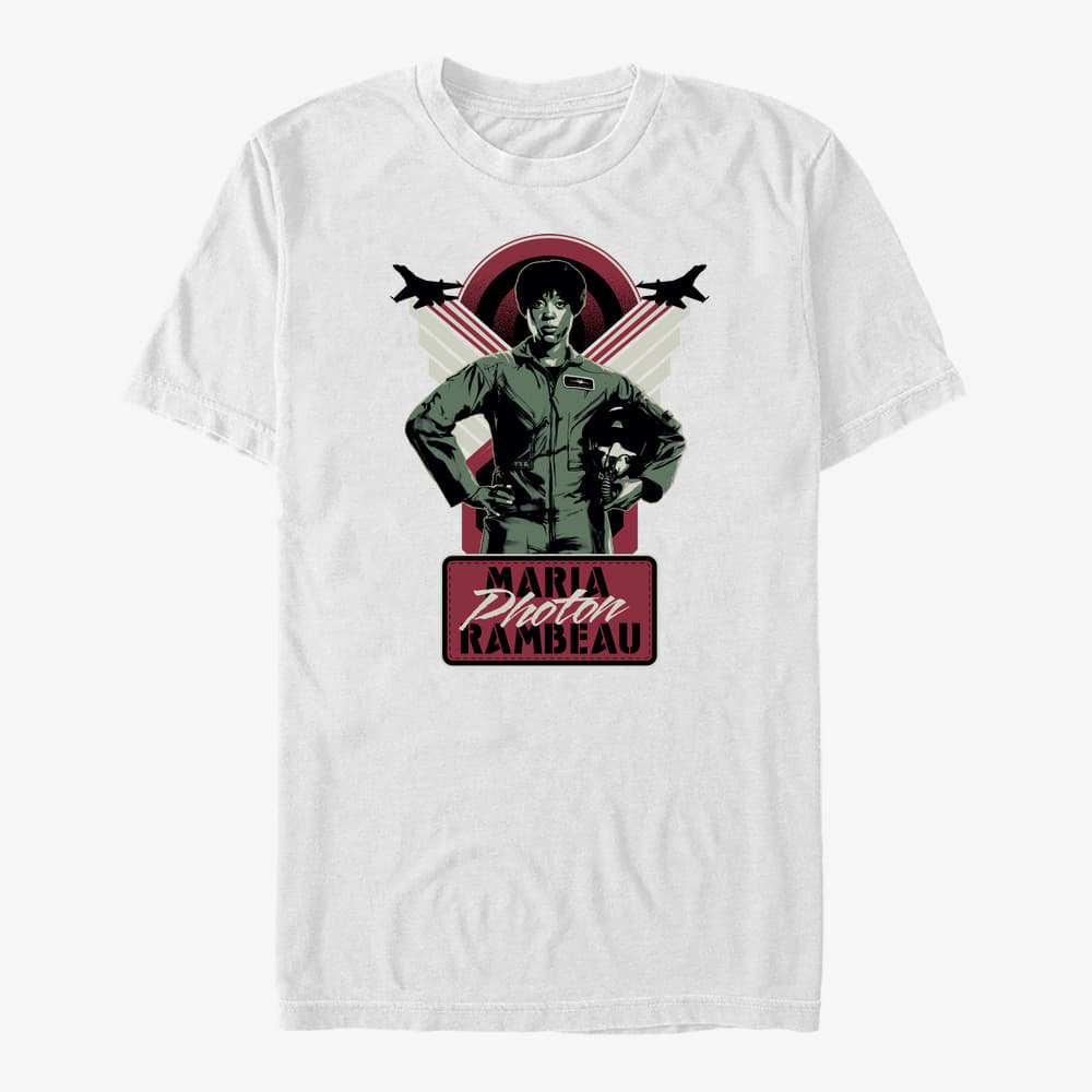 majice kratkih rukava Merch Captain Marvel: Movie - Photon Rambeau Unisex T-Shirt White