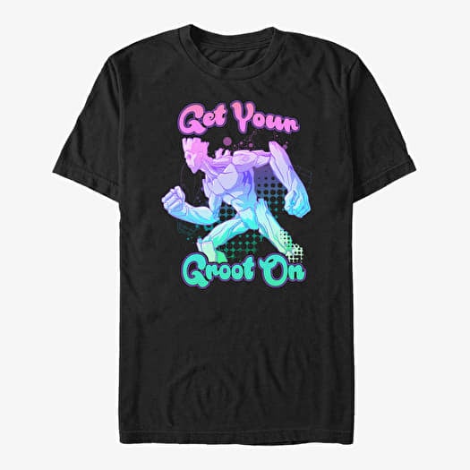 Tričko Merch Marvel GOTG 2 - Star Lord Red Unisex T-Shirt Black
