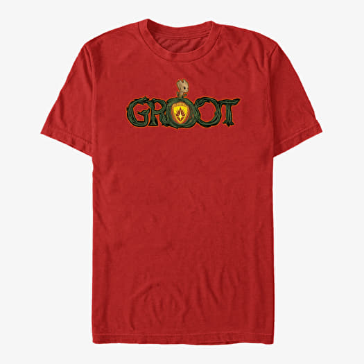 T-shirt Merch Marvel GOTG Classic - Racoon Gun Unisex T-Shirt Red