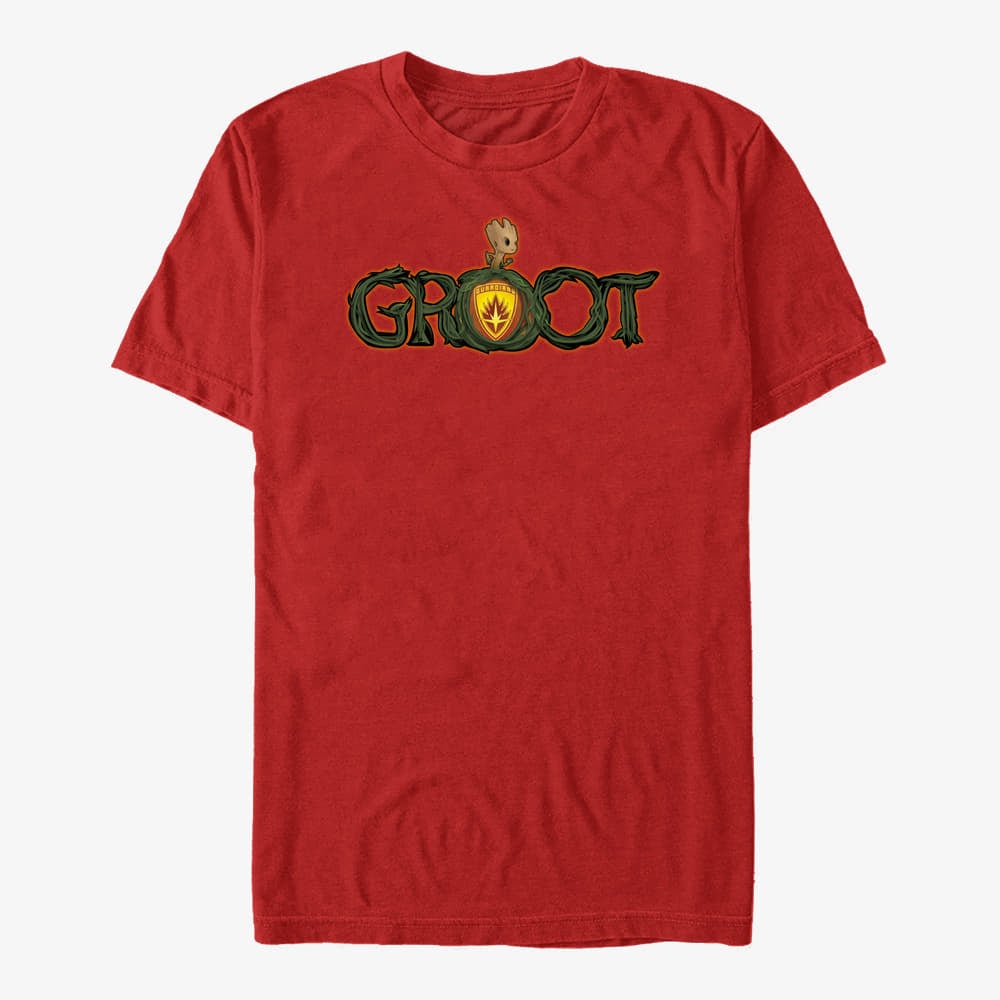 T-särgid Merch Marvel GOTG Classic - Racoon Gun Unisex T-Shirt Red