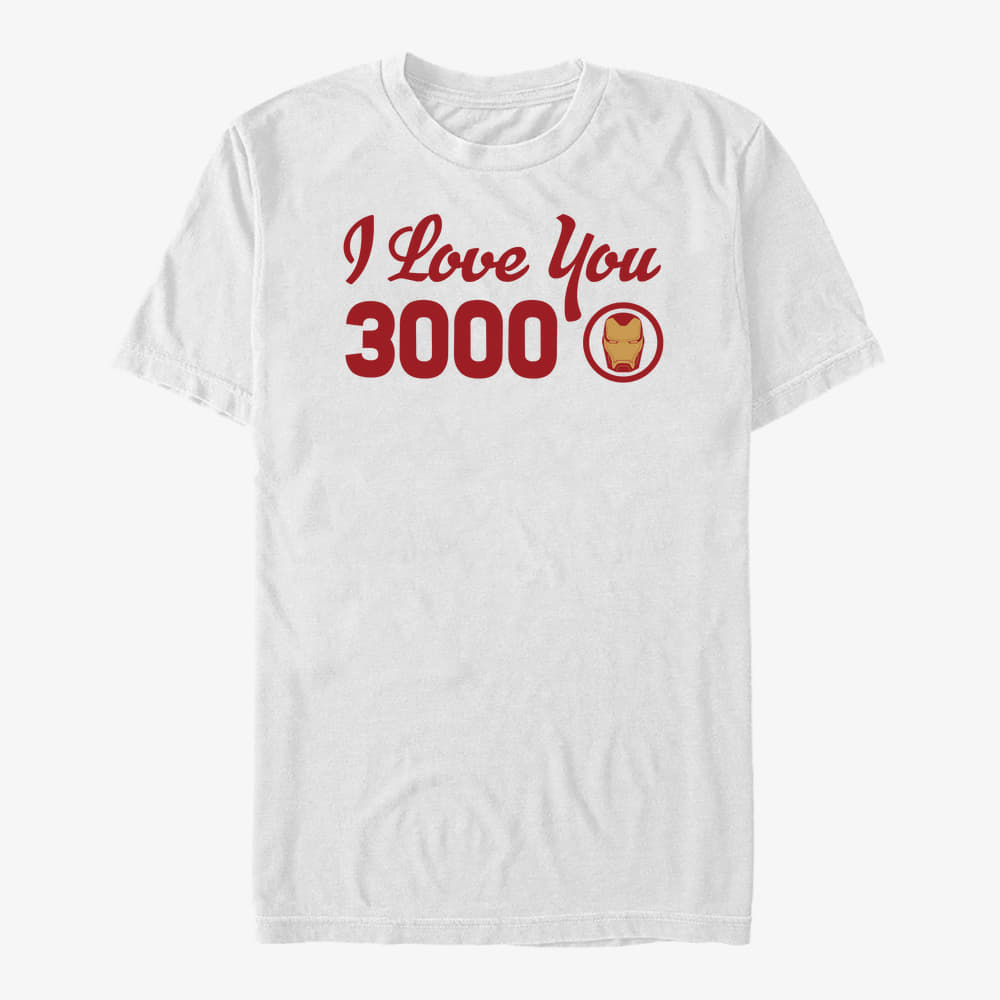 T-särgid Merch Marvel Avengers Endgame - I Love You Icon Unisex T-Shirt White