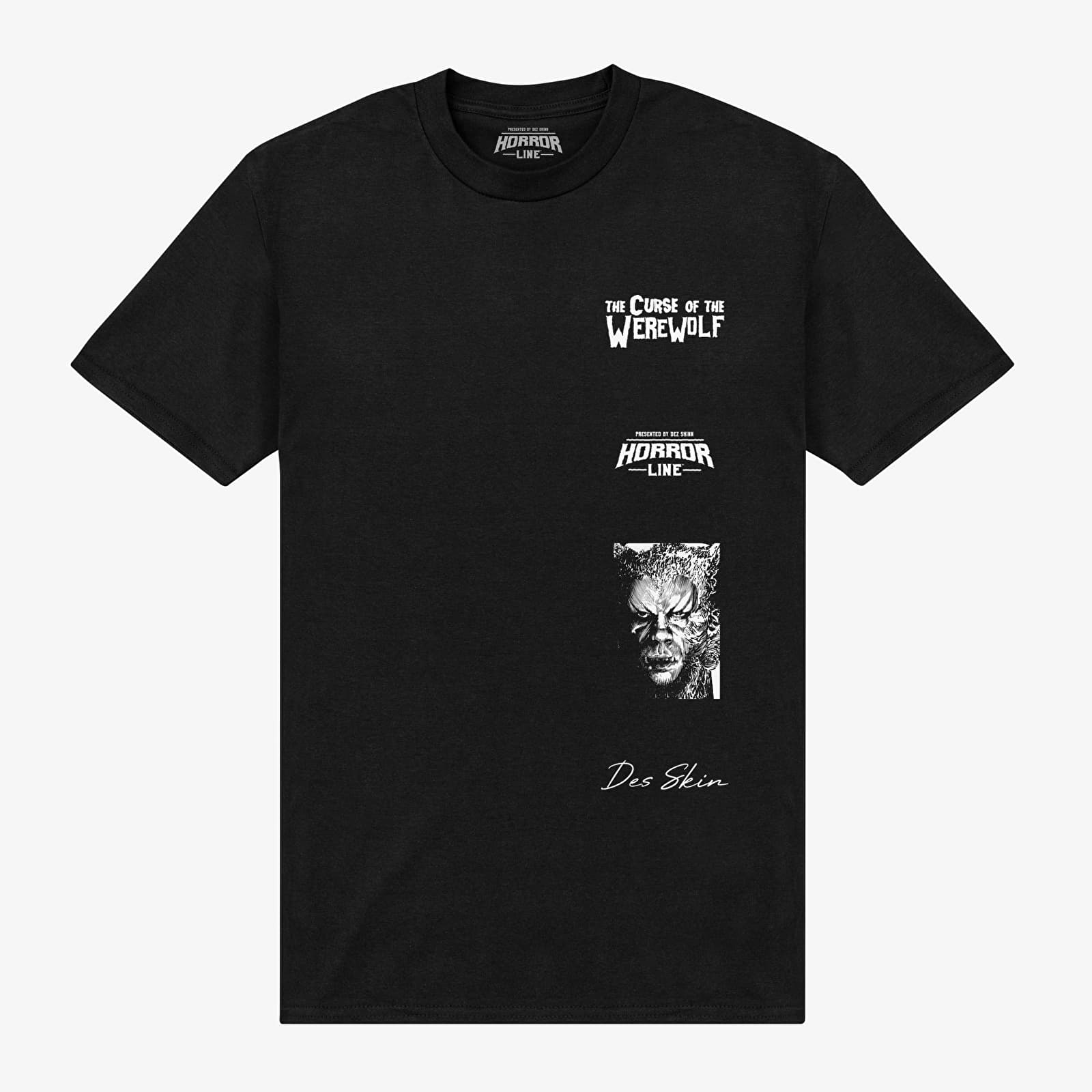 majice kratkih rukava Merch Horrorline - horrorline-curse-of-the-werewolf-multi-graphic Unisex T-Shirt Black