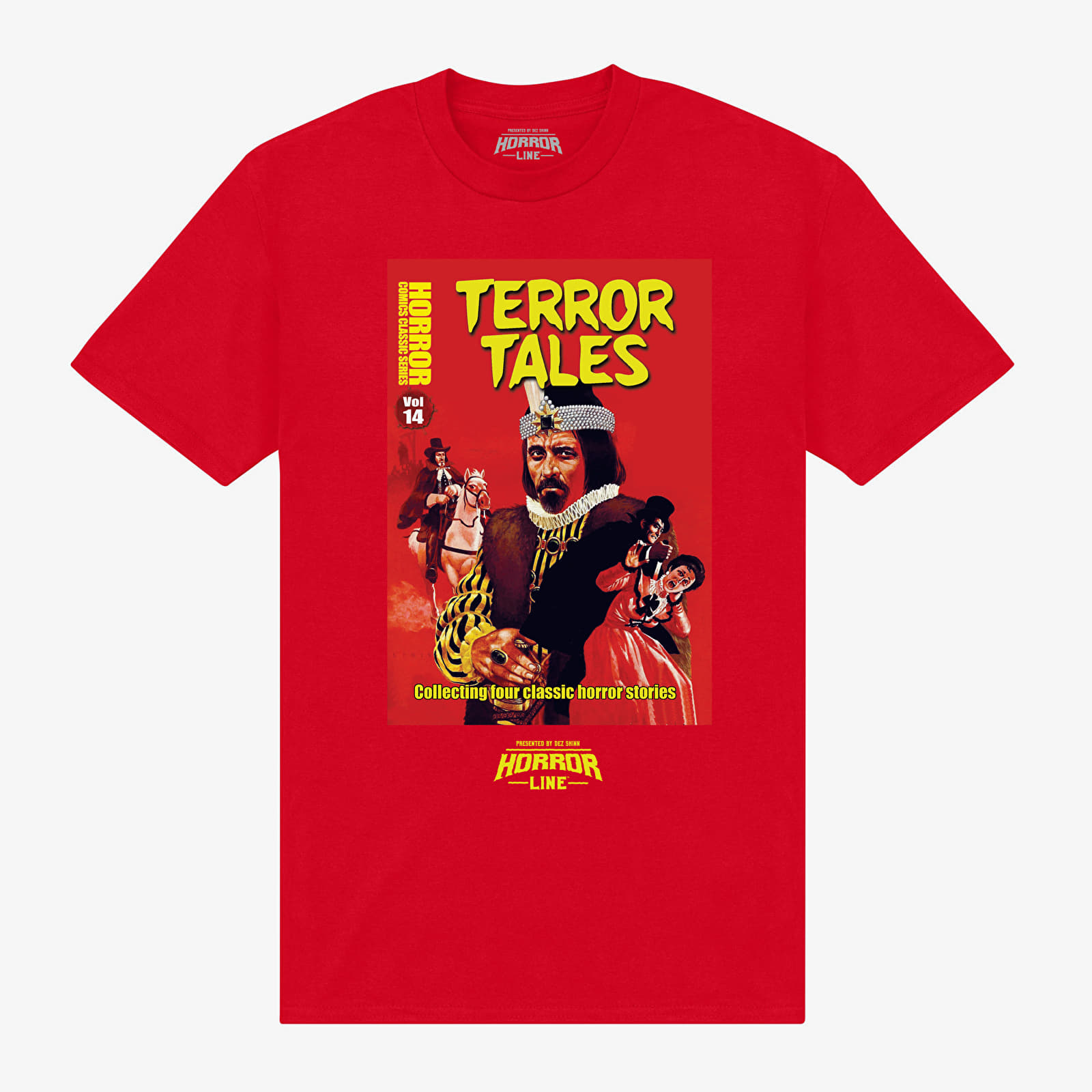 majice kratkih rukava Merch Horrorline - horrorline-terror-tales Unisex T-Shirt Red