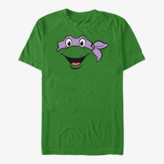 T-shirt Merch Nickelodeon Teenage Mutant Ninja Turtles - Don Big Face Unisex T-Shirt Kelly Green