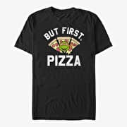 Merch Nickelodeon Teenage Mutant Ninja Turtles - Pizza First Unisex T-Shirt Black
