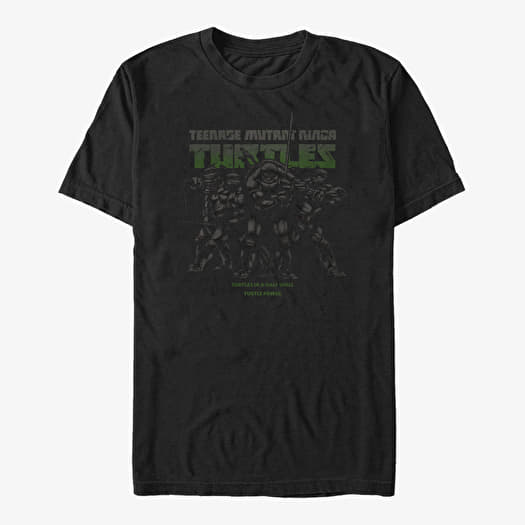 T-krekls Merch Nickelodeon Teenage Mutant Ninja Turtles - Shell Bleach Unisex T-Shirt Black