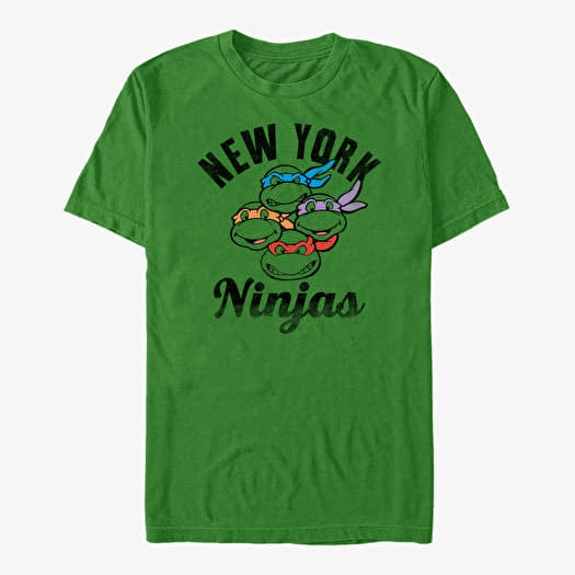 T-shirt Merch Nickelodeon Teenage Mutant Ninja Turtles - New York Ninjas Unisex T-Shirt Kelly Green