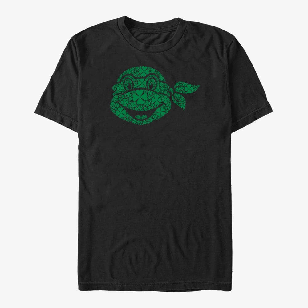 majice kratkih rukava Merch Nickelodeon Teenage Mutant Ninja Turtles - Turtle Clover Fill Unisex T-Shirt Black