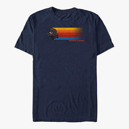Tričko Merch Marvel GOTG 2 - Groot Info Unisex T-Shirt Navy Blue