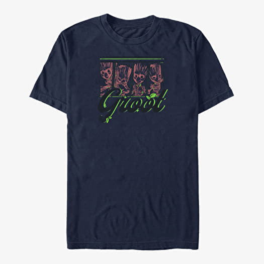Póló Merch Marvel GOTG Classic - Raccoon Guardian Unisex T-Shirt Navy Blue