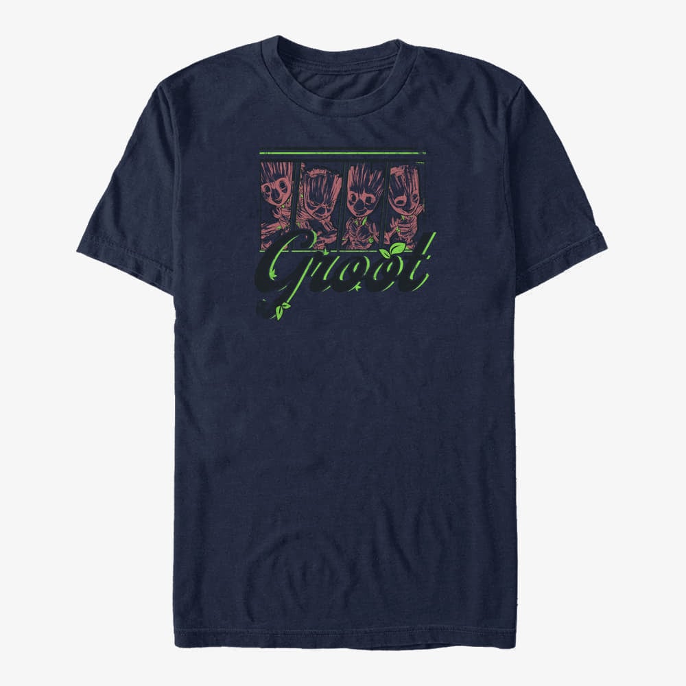 T-särgid Merch Marvel GOTG Classic - Raccoon Guardian Unisex T-Shirt Navy Blue