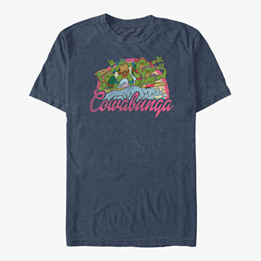 T-shirt Merch Nickelodeon Teenage Mutant Ninja Turtles - Cowabunga Girl Unisex T-Shirt Vintage Heather Navy