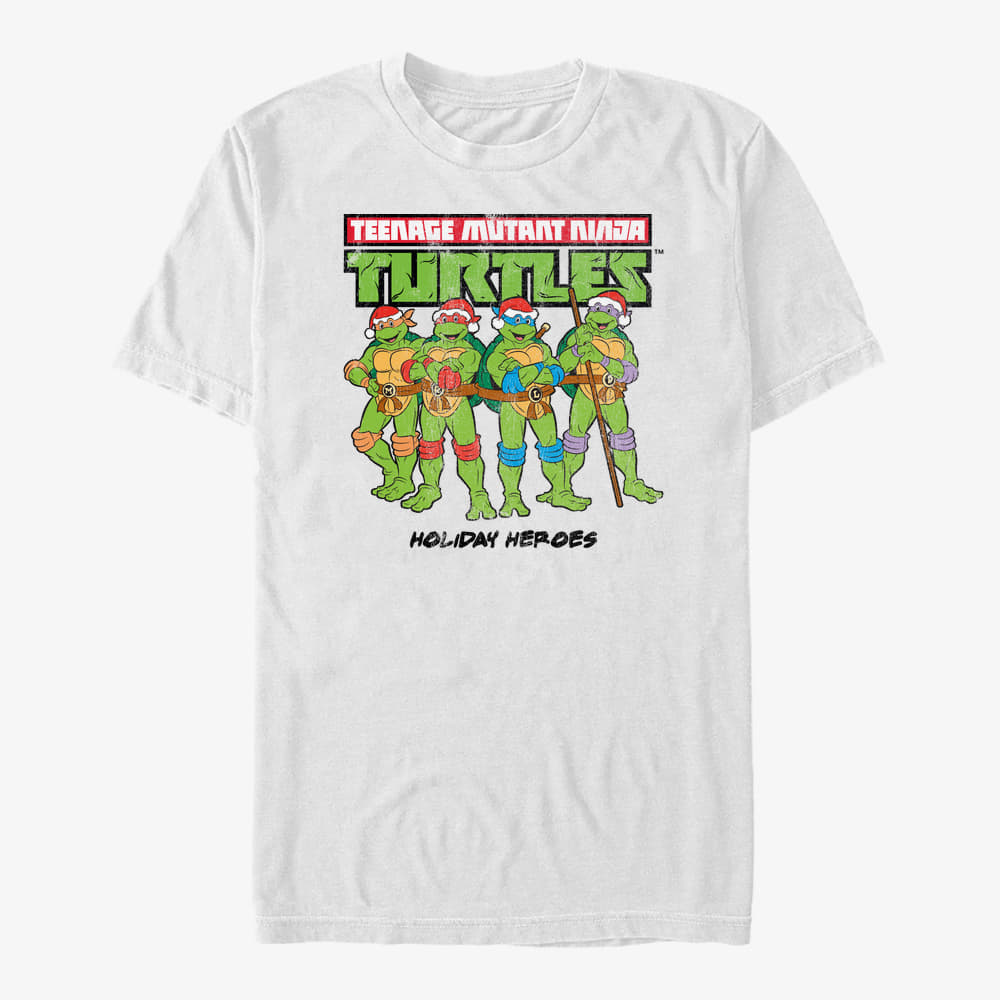 T-shirts Merch Nickelodeon Teenage Mutant Ninja Turtles - Christmas Logo Unisex T-Shirt White