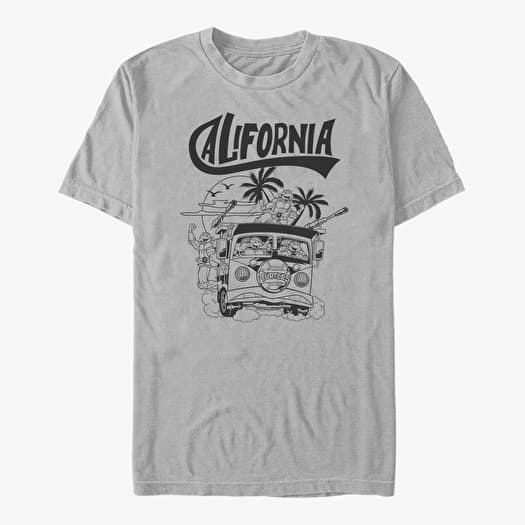 T-shirt Merch Nickelodeon Teenage Mutant Ninja Turtles - CALIFORNIA Unisex T-Shirt Ash Grey