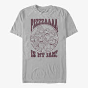 Merch Nickelodeon Teenage Mutant Ninja Turtles - PIZZA IS MY JAM Unisex T-Shirt Ash Grey