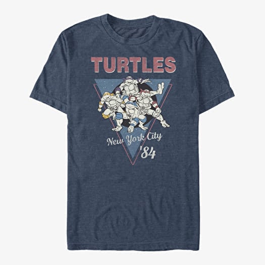 Merch Nickelodeon Teenage Mutant Ninja Turtles - NYC Unisex T-Shirt Vintage Heather Navy