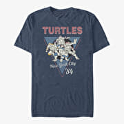 Merch Nickelodeon Teenage Mutant Ninja Turtles - NYC Unisex T-Shirt Vintage Heather Navy