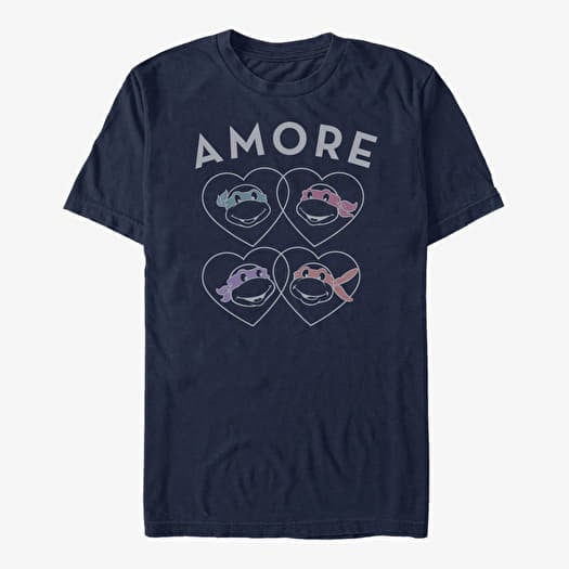 T-shirt Merch Nickelodeon Teenage Mutant Ninja Turtles - AMORE Unisex T-Shirt Navy Blue