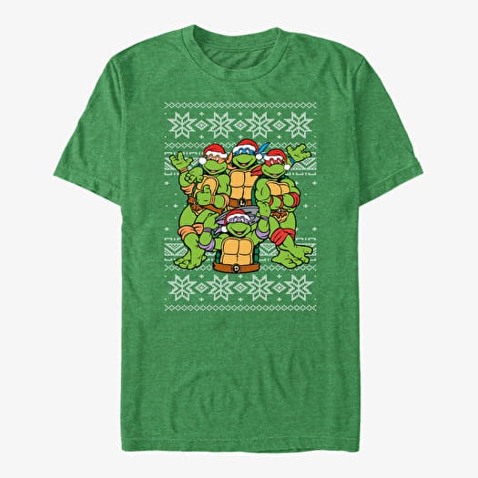 T-shirt Merch Nickelodeon Teenage Mutant Ninja Turtles - Ugly On Top Unisex T-Shirt Retro Heather Green