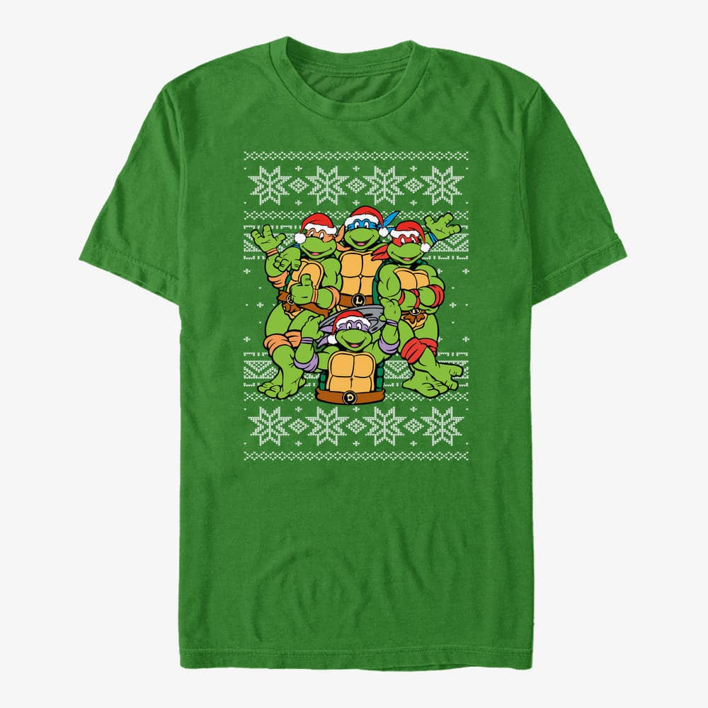 T-shirts Merch Nickelodeon Teenage Mutant Ninja Turtles - Ugly On Top Unisex T-Shirt Kelly Green