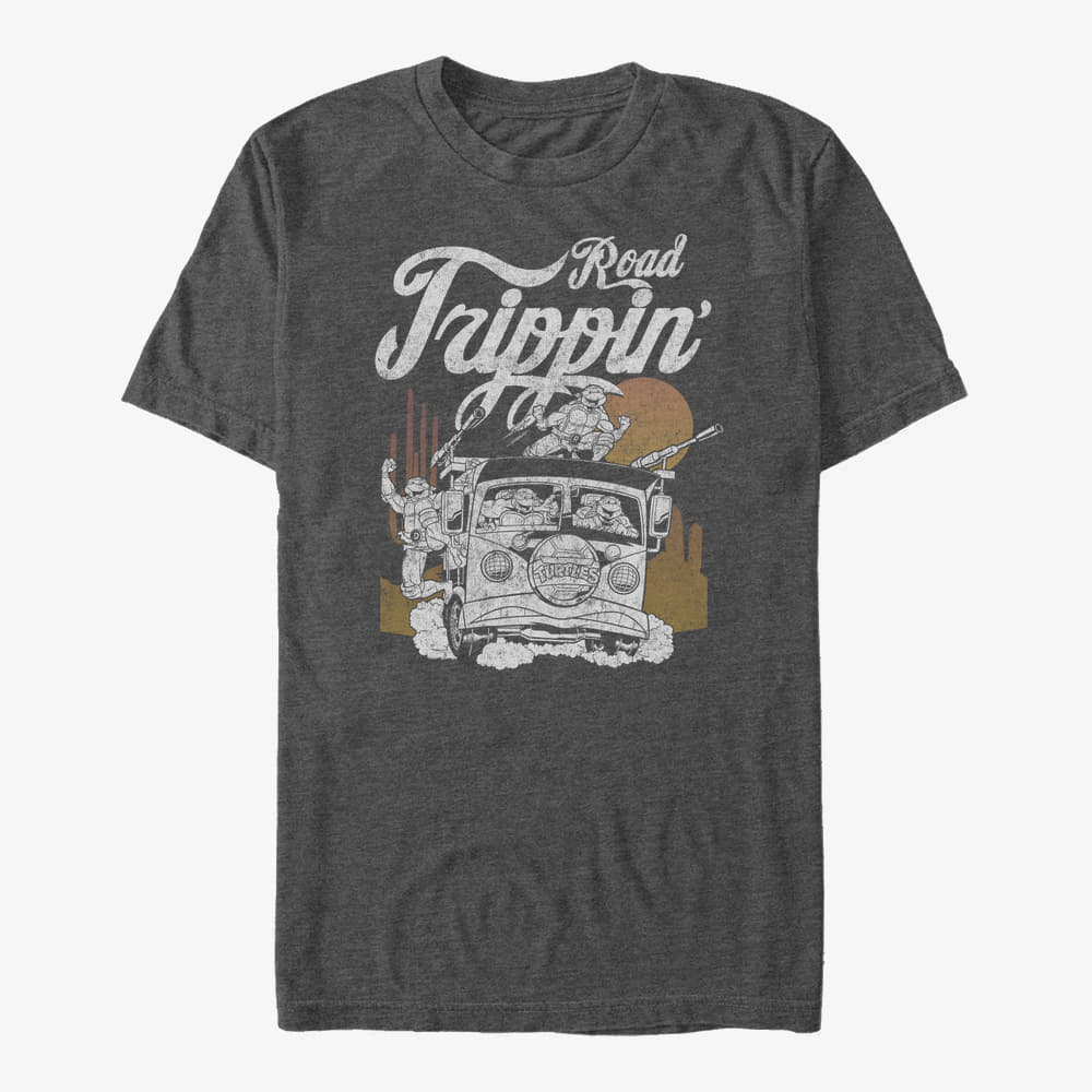 majice kratkih rukava Merch Nickelodeon Teenage Mutant Ninja Turtles - Road Squader Unisex T-Shirt Dark Heather Grey