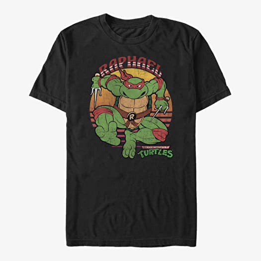 T-shirt Merch Nickelodeon Teenage Mutant Ninja Turtles - Raphael Sun Unisex T-Shirt Black