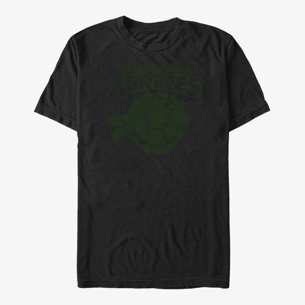 T-krekli Merch Nickelodeon Teenage Mutant Ninja Turtles - Turtle Stamped Unisex T-Shirt Black