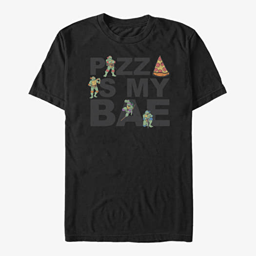 T-shirt Merch Nickelodeon Teenage Mutant Ninja Turtles - Pizza Bae Unisex T-Shirt Black
