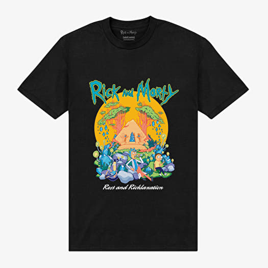 T-shirt Merch Park Agencies - Rick and Morty Pyramid Unisex T-Shirt Black