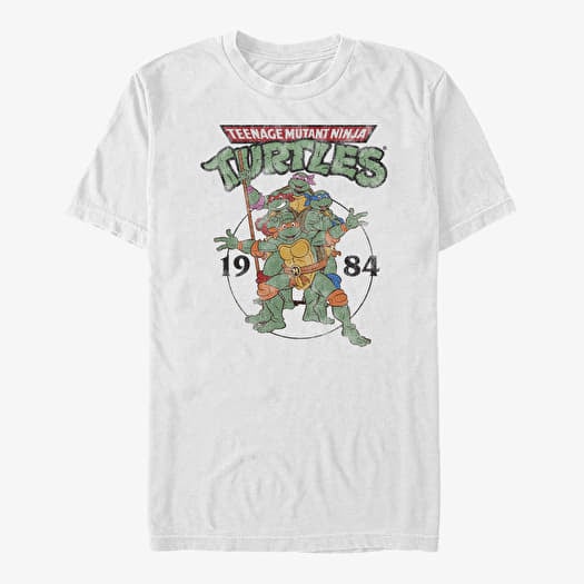 T-shirt Merch Nickelodeon Teenage Mutant Ninja Turtles - Group Elite Unisex T-Shirt White