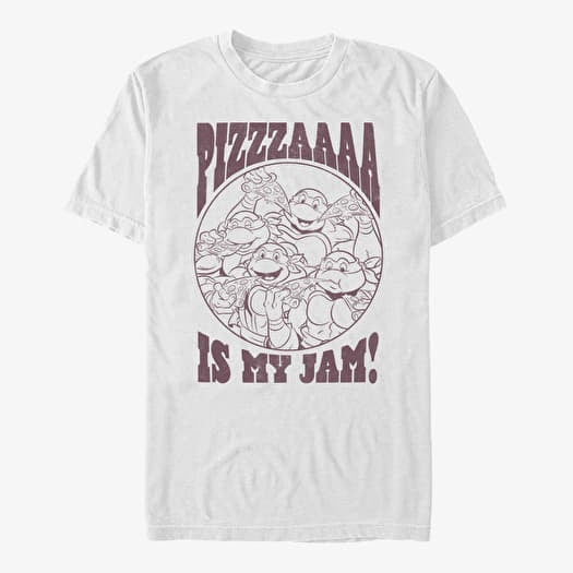 T-paita Merch Nickelodeon Teenage Mutant Ninja Turtles - PIZZA IS MY JAM Unisex T-Shirt White